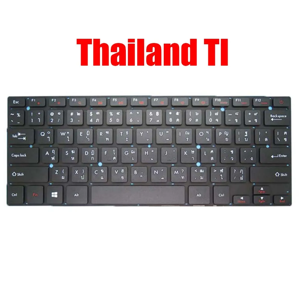 Thailand TI Laptop Keyboard XK-HS002 MB27716023 Black Without Frame Red Keycap New