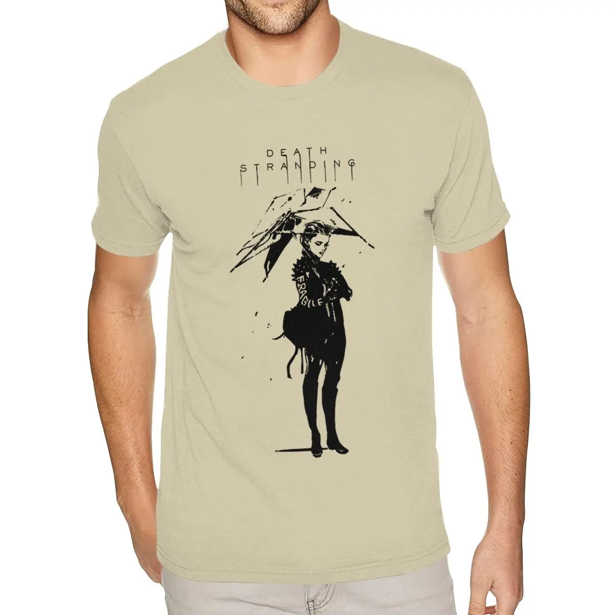 

Fragile Death Art Stranding Game For Fans Fashionable T Shirts XXXL For Men's Online Custom Short Sleeve Tees