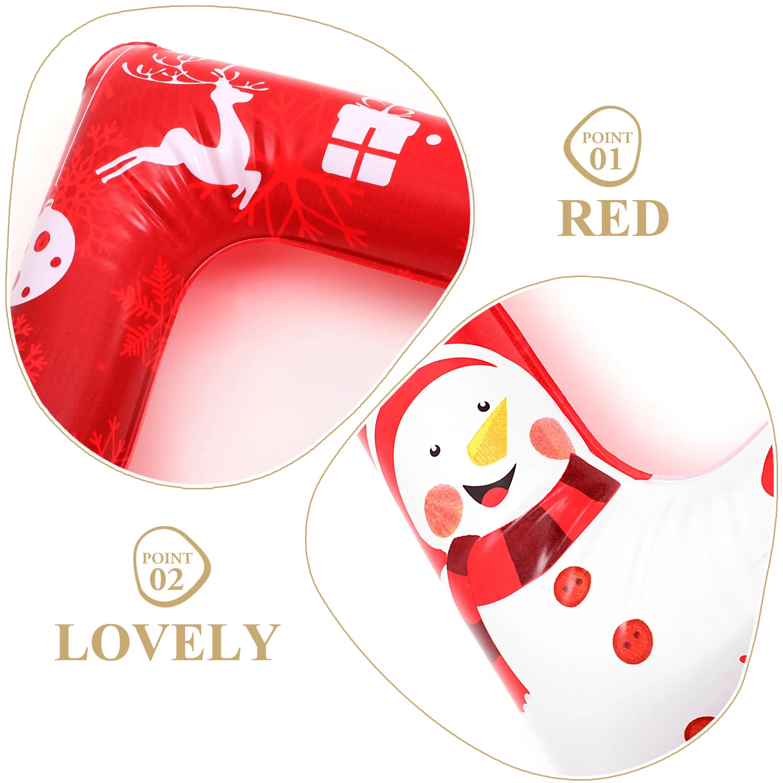 

Christmas Inflatable Frame Large Selfie Photo Booth Prop Lightweight Party Decor Holiday Events Photography Pvc Party