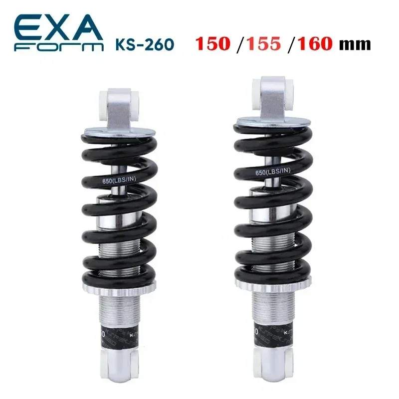 EXA Soft tail mountain bike shock absorber spring 650lbs suspension rear bladder 150 155 160mm soft tail shock absorber