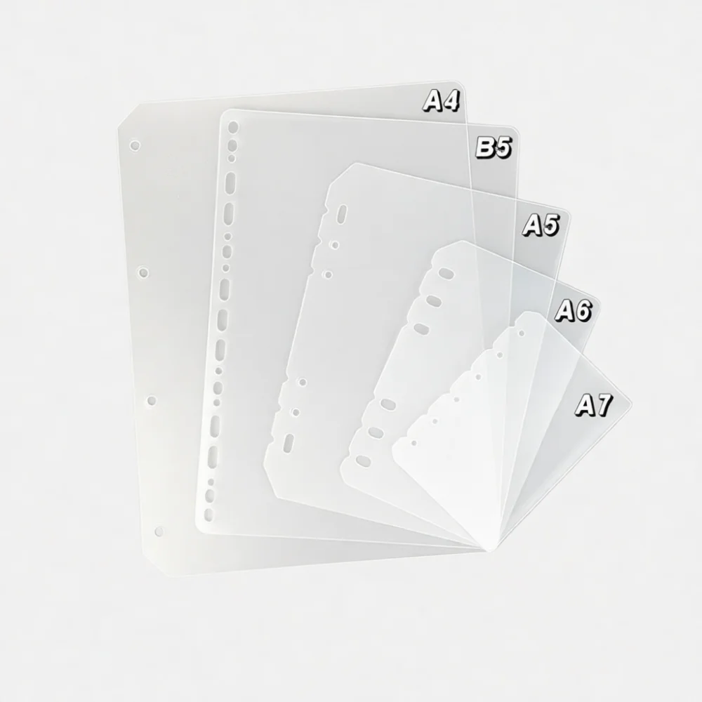 Tab Divider A4 - Матовые прозрачные разделители из полипропилена для