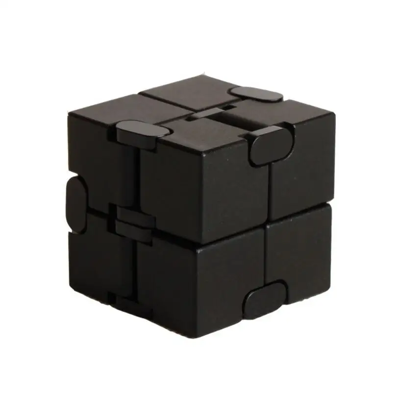 Alloy Cube Stress Relief Toy Infinity Cube Portable Educational Toys Decompress Relax Toys for Children Adults Christmas Gift