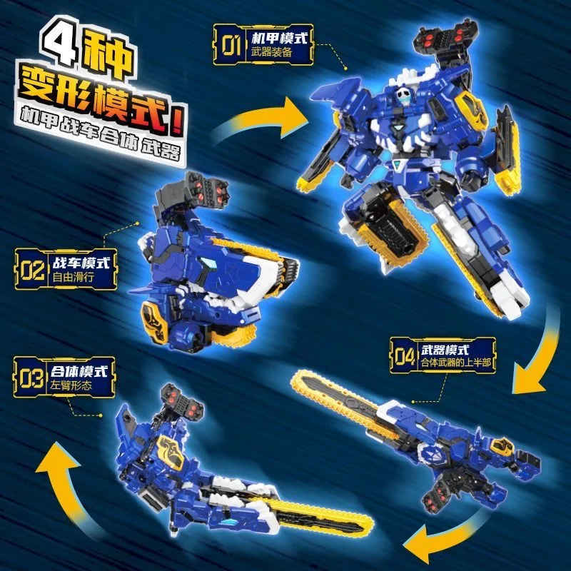 2027 MiniForce Dinoid Transformation Robot Dinosaur REX KAISER Combine Mini Force Deformation Headbot Giganoto Toy