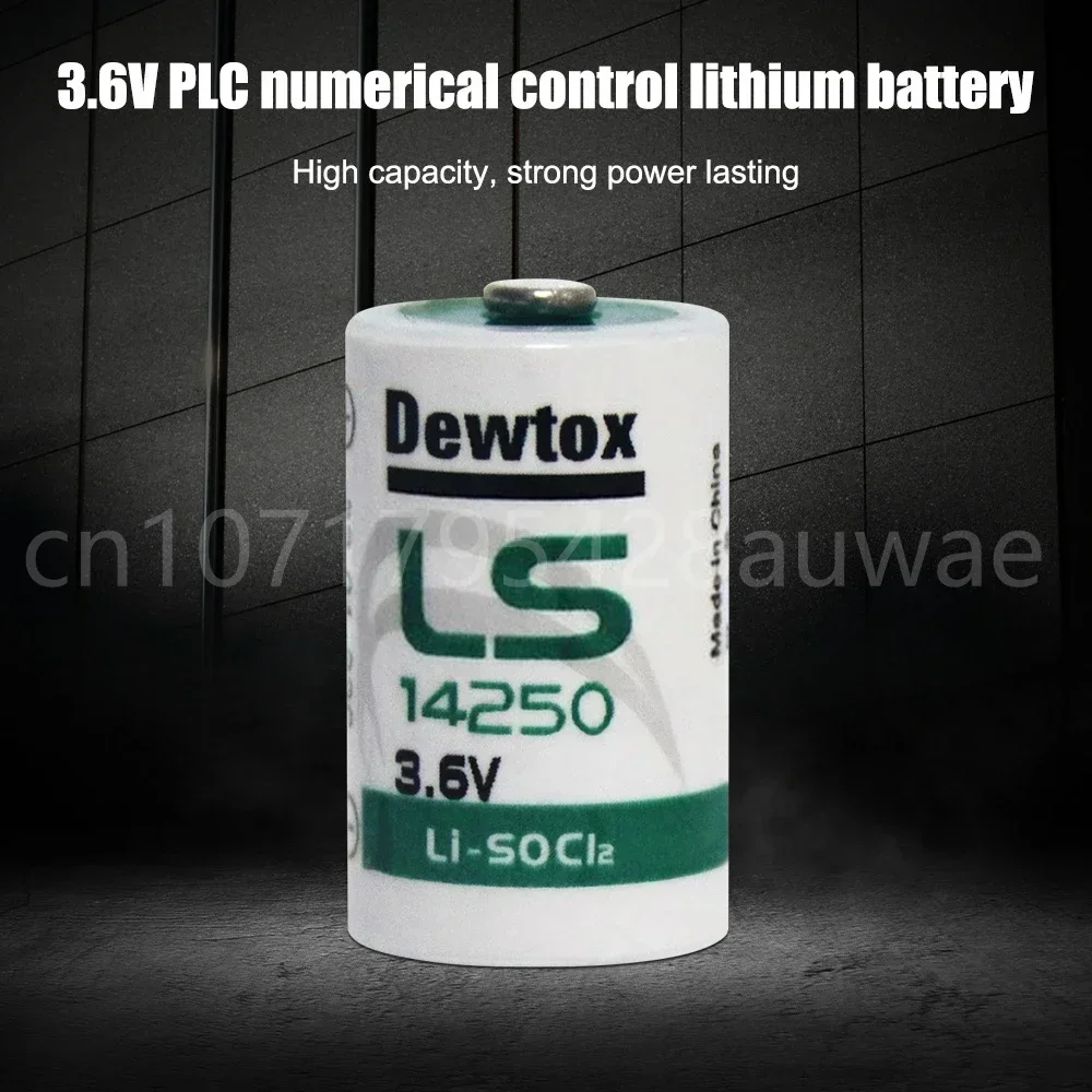 20PCS Dewtox LS14250 L14250 ER14250 14250 1/2AA TL-5902 3.6V Lithium Battery for PLC CNC Machine Tools Gas Meter Real Time Clock