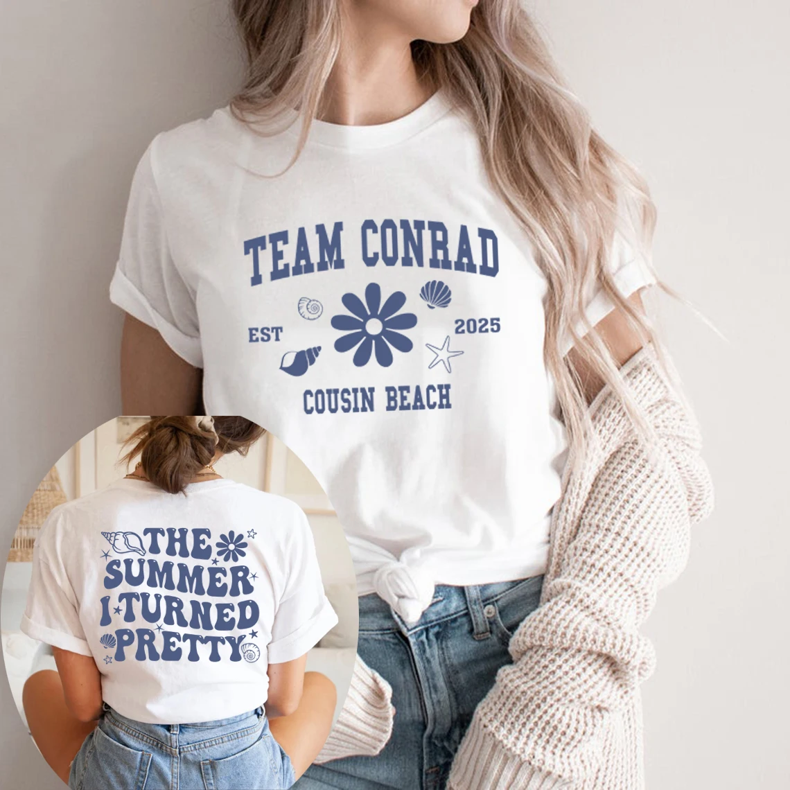 

The Summer I Turned Pretty T-Shirt TSITP Team Conrad Tee Unisex Short Sleeve T-shirts Beach Summer Vibe Shirts Women Clothing