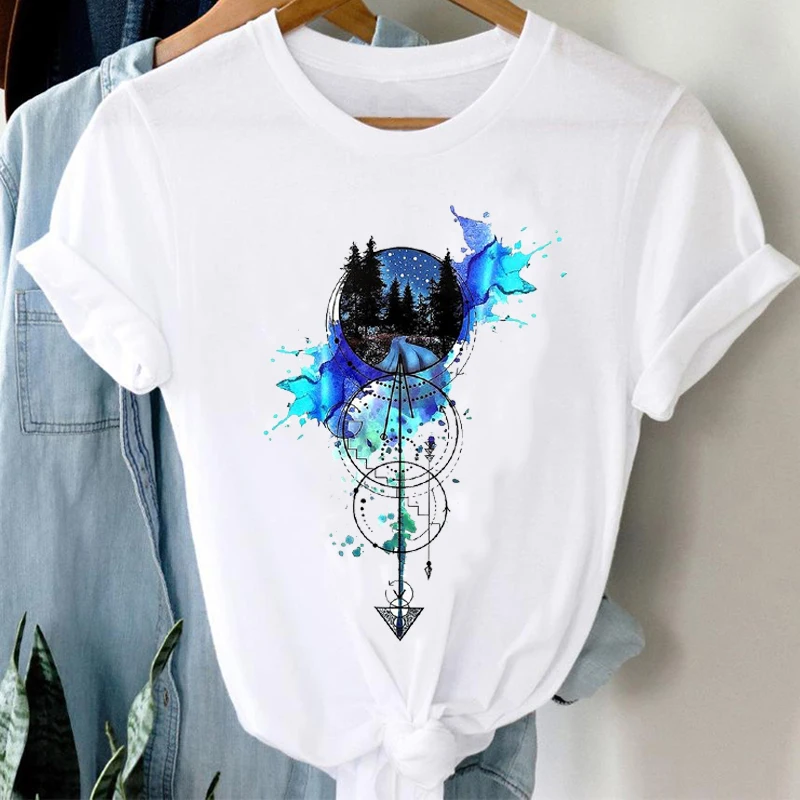 Gold Star T-shirt Summer Color Fashion Gold Five-pointed Star Cool New Style Foreign Style Short Jacket Female Oversized