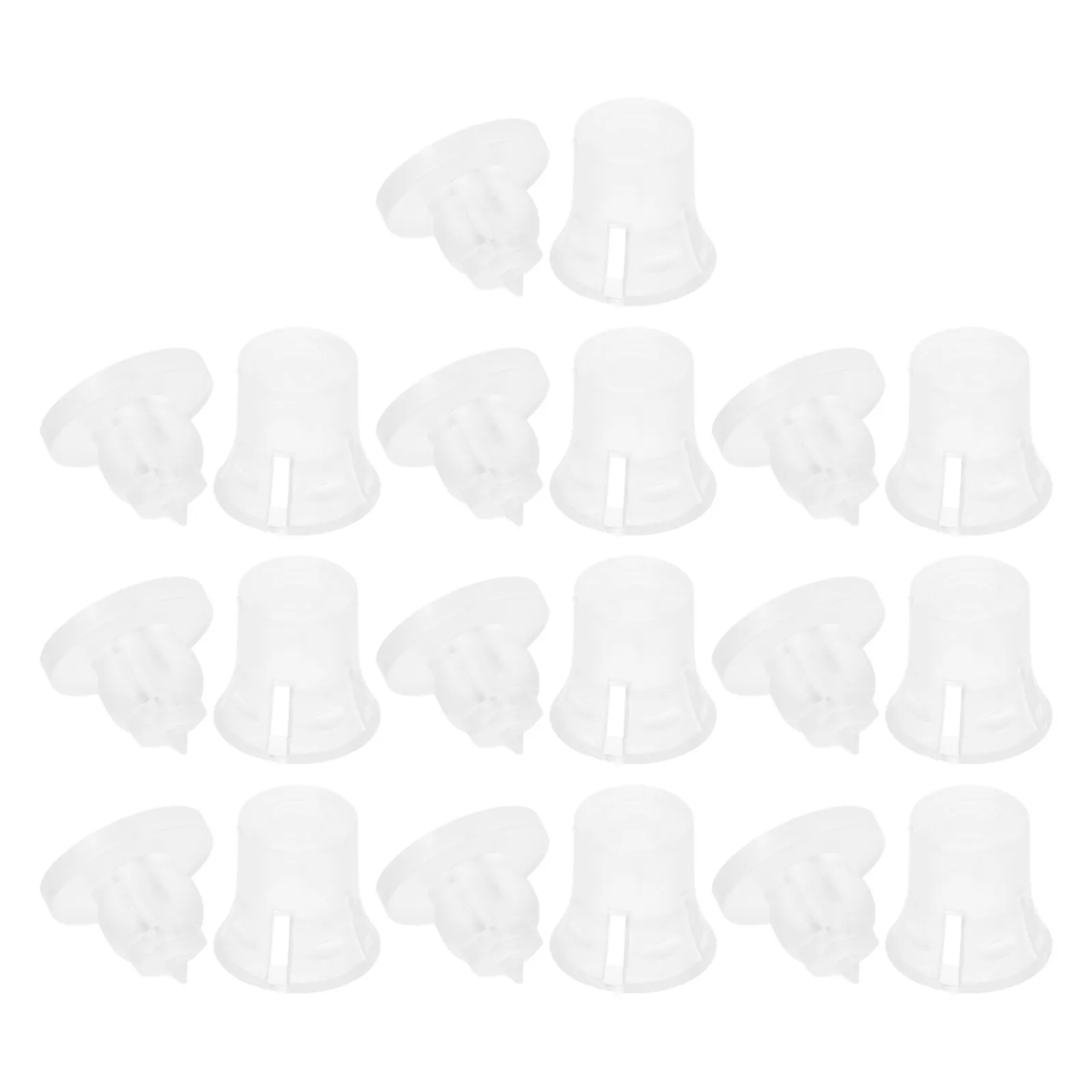 10Pcs Clear Plastic Screws Bolts Nuts Standoff Kit for Professional Sign Mounting Glass Board Display Hardware DIY Fasteners