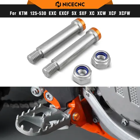 For KTM EXC 300 Footpegs Footrests Pins For KTM EXCF 350 SXF 450 950 990 1090 1290 Adventure Husqvarna Beta Honda Yamaha Suzuki