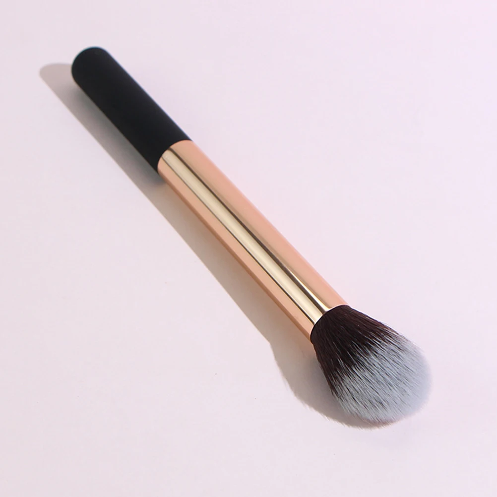 

2 Pcs Makeup Brush Set Face Loose Powder Blush Highlight Brushes for Women Plastic Handle Spray Paint➕aluminum Tube➕fiber Wool
