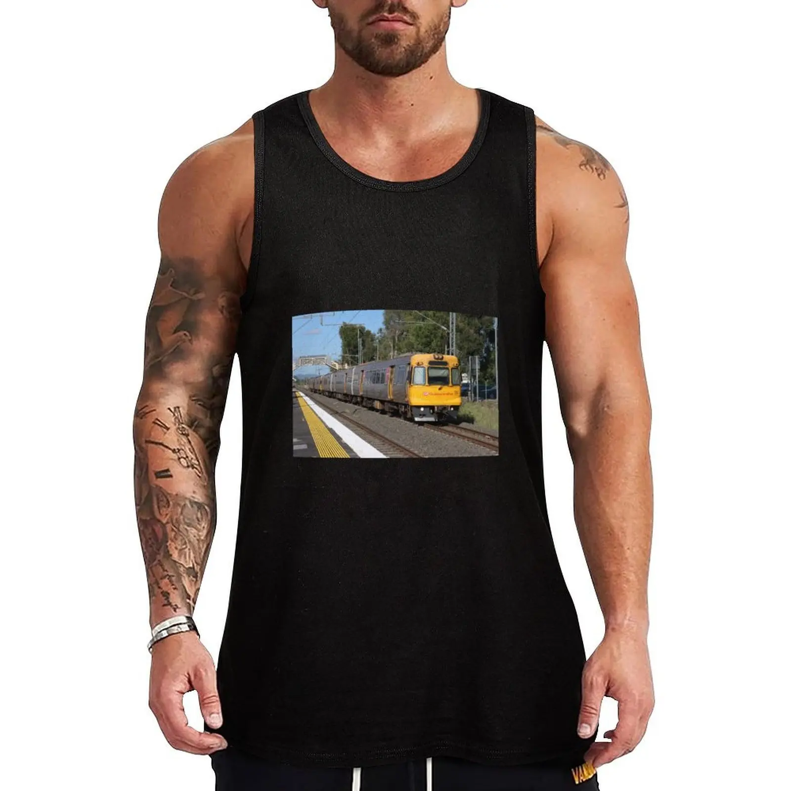 Queensland Rail EMU39 leaves Rosewood Tank Top Casual Loose Tank Top Summer Sleeveless Daily Wear