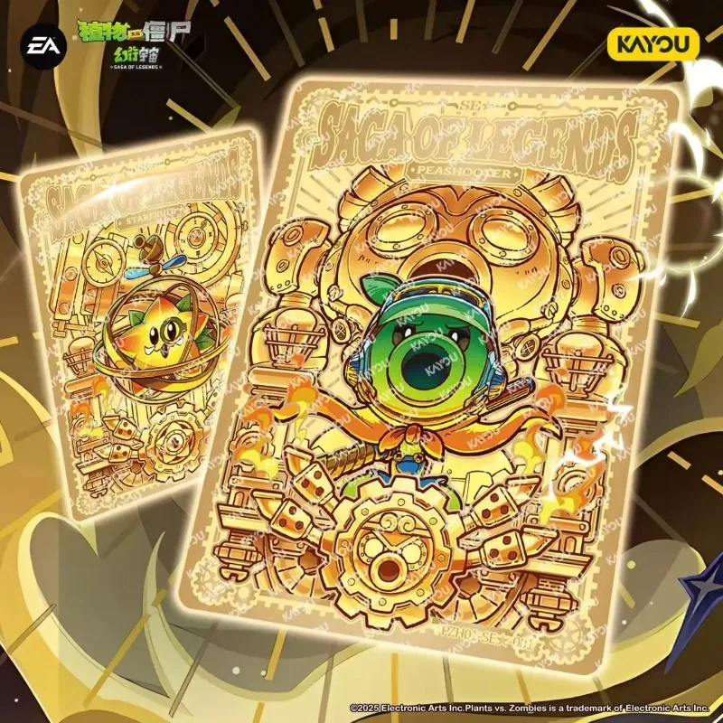 KAYOU Genuine Plants Vs. Zombies Card Saga Of Legenos Combination Set Adventure Pack‌ Peashooter Anime Collection Card Toy Gifts