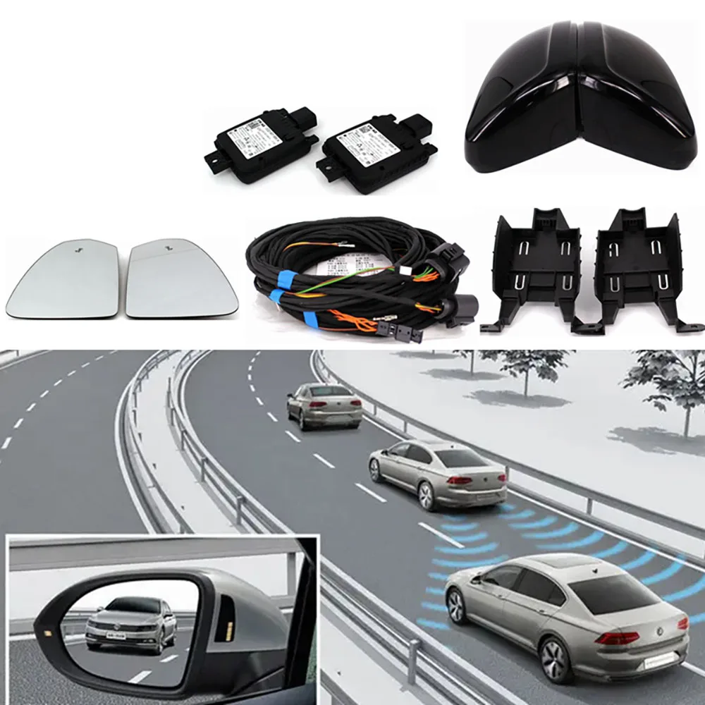 

FOR MQB Tiguan MK2 LANE CHANGE SIDE ASSIST SYSTEM Blind Spot Assist SET UPDATE KIT 2Q0 907 685 B 2Q0 907 686 B