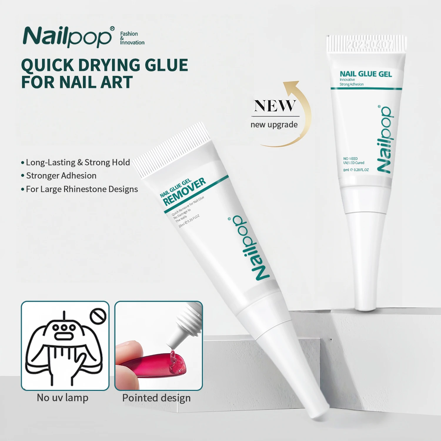 

8/10 мл набор для удаления клея для ногтей, накладные кончики ногтей, гель для удаления заусенцев со стразами, искусственный пресс на ногтях, быстро растворяющийся жидкий маникюр