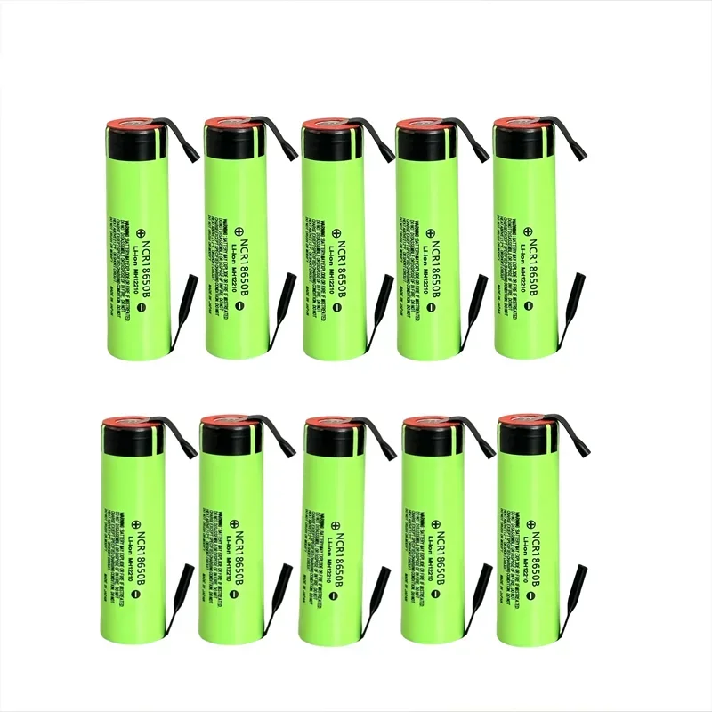 New Original NCR18650B 3.7V K34B 3400 mah 18650 Lithium Rechargeable Battery For Flashlight batteries+DIY nickel