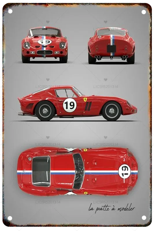 Vintage Old Car Metal Tin Painting, Print Signboard, Worn Poster, Home, Living Room, Rendong, Garage, Club, Wall Art Decor, Aest