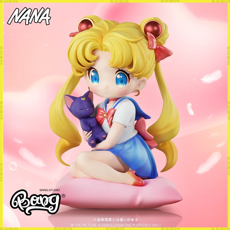

In Stock Sailor Moon Anime Figure Q Version Tsukino Usagi Figures Collection Statue Model Desktop Decoration Doll Toy Kids Gifts