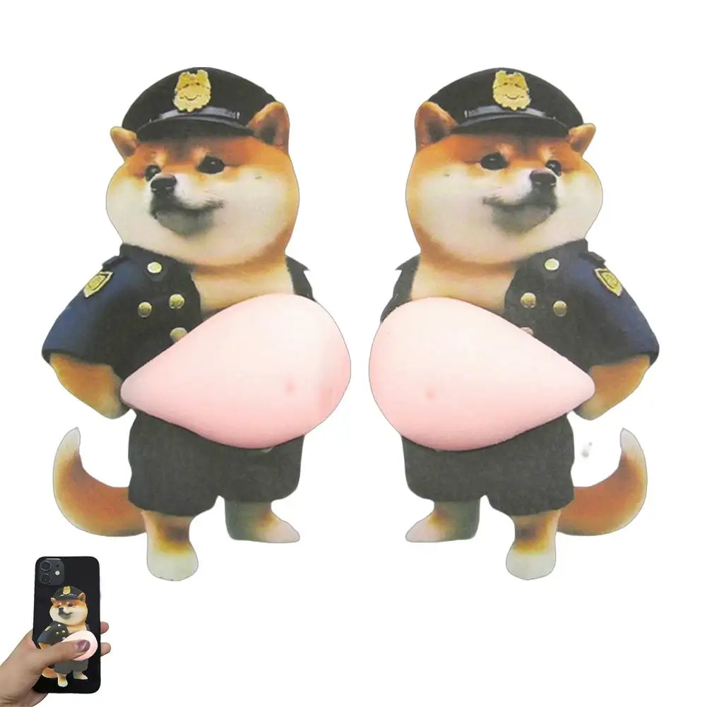 

Squeezeable Shiba Inu Dog Belly Sticker 3D Cute Puppy Sticker Cute for Phonecase Party Favor New Year Gift Laptop Decal