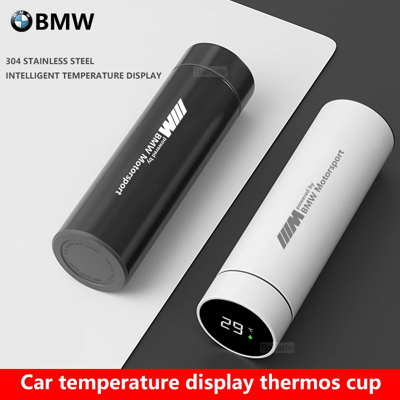 Car Motorsport Stainless Steel Vacuum Insulated Cup Thermos Bottle, For BMW M G30 G32 G01 G02 G05 G06 G07 G26 G23 G22 F40 F20