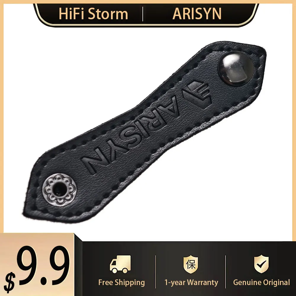 

New ARISYN Button Leather Winder Buckle For In Ear Earphone Cable Winder Headphone HiFi Earbuds Wire Storage Headset Accessories