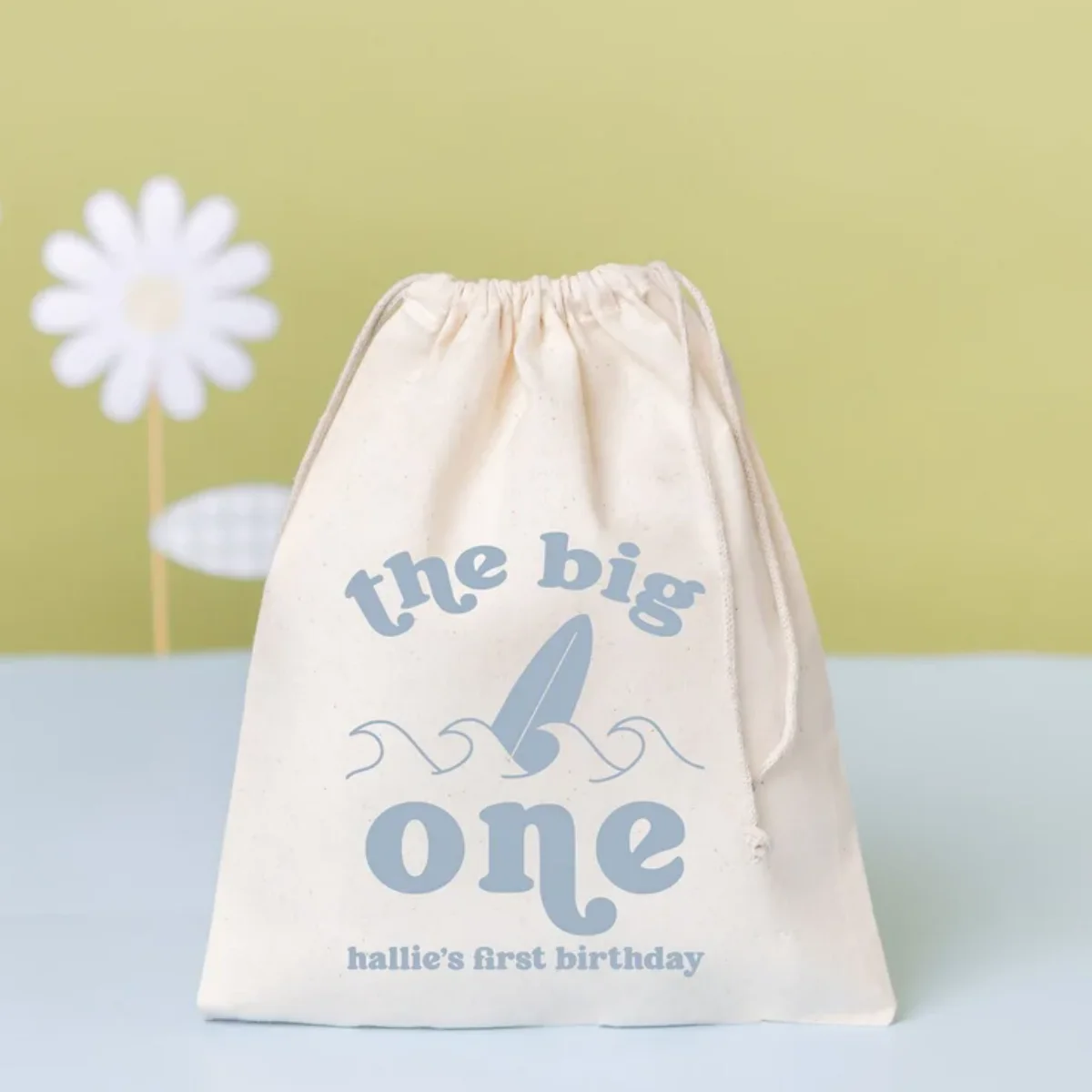 20 PCS The Big One Favor - Surfing Birthday Bag - Kids Goodie Bag -Customized Game Day Bag -Childrens Name Bag -Kids Party Favor