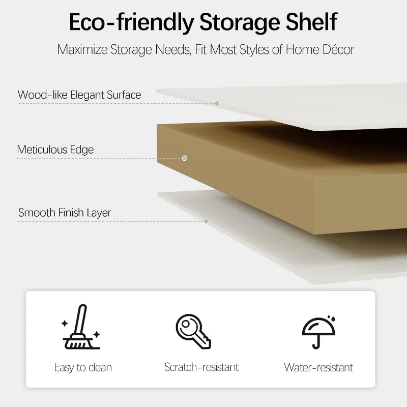 70 "high bookcase, white bookshelf Open storage 5 layers of bookshelves, 33" wide standing style, 5 layers of white