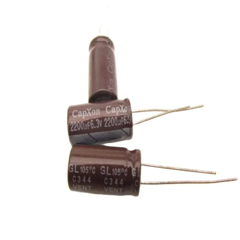 New 6.3V 2200UF aluminum electrolytic capacitor 2200UF/6.3V