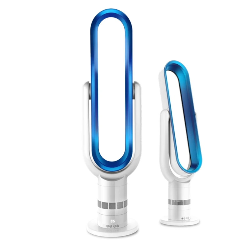 

42-дюймовый напольный умный электрический безлопастной домашний вентилятор с циркуляцией воздуха, осциллирующий безлопастной охлаждающий вентилятор с пультом дистанционного управления