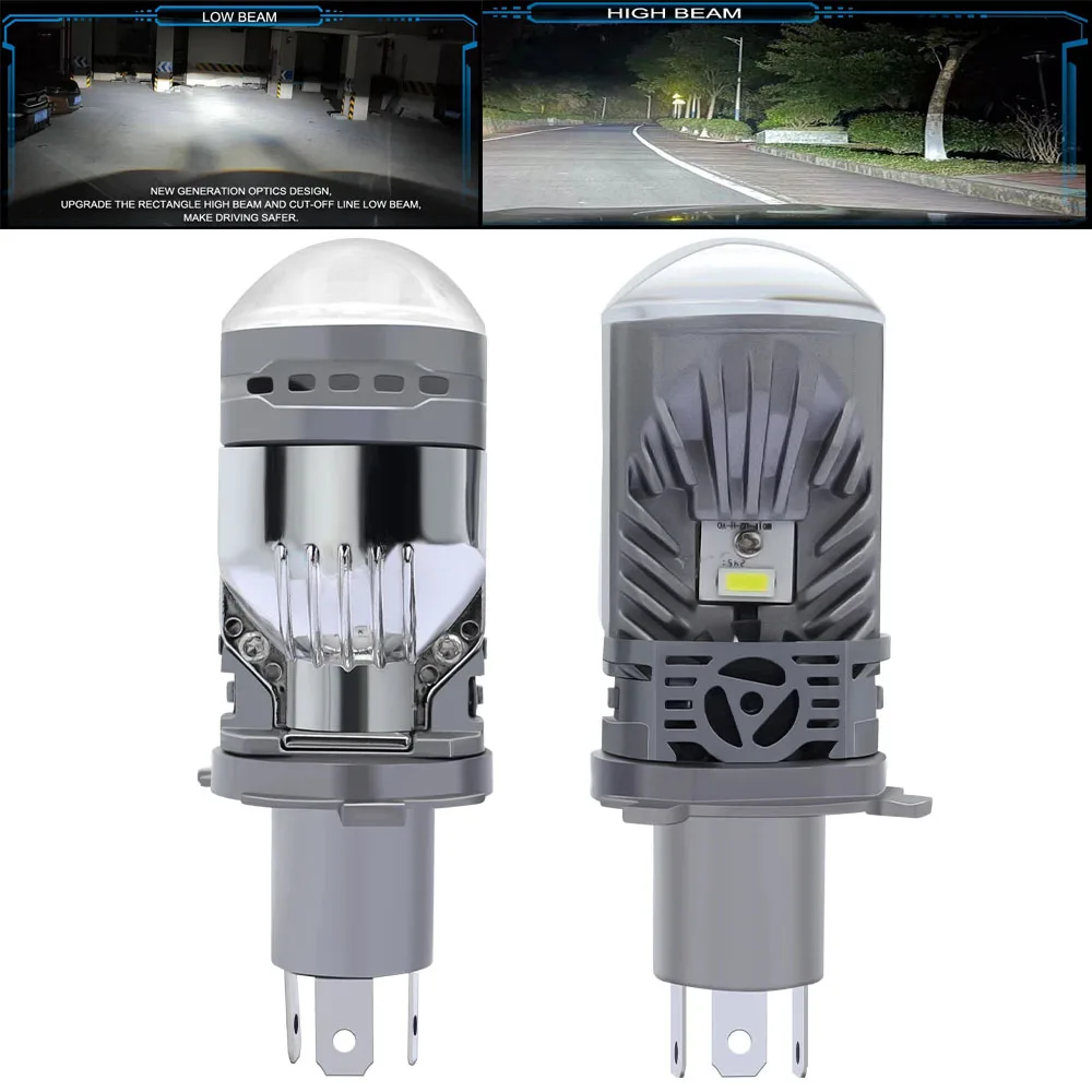 M10P LED المصباح لمبة العارض LED H4/9003/HB2 مصباح صغير التوصيل السوبر مشرق 6500K الأبيض مرحبا/منخفضة شعاع لسيارة دراجة نارية #1