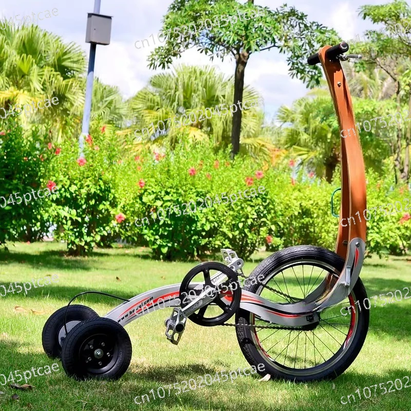 Folding Standing Sports Bike Three-wheeled Adaptive Balance Pedal Fitness Semi Bike