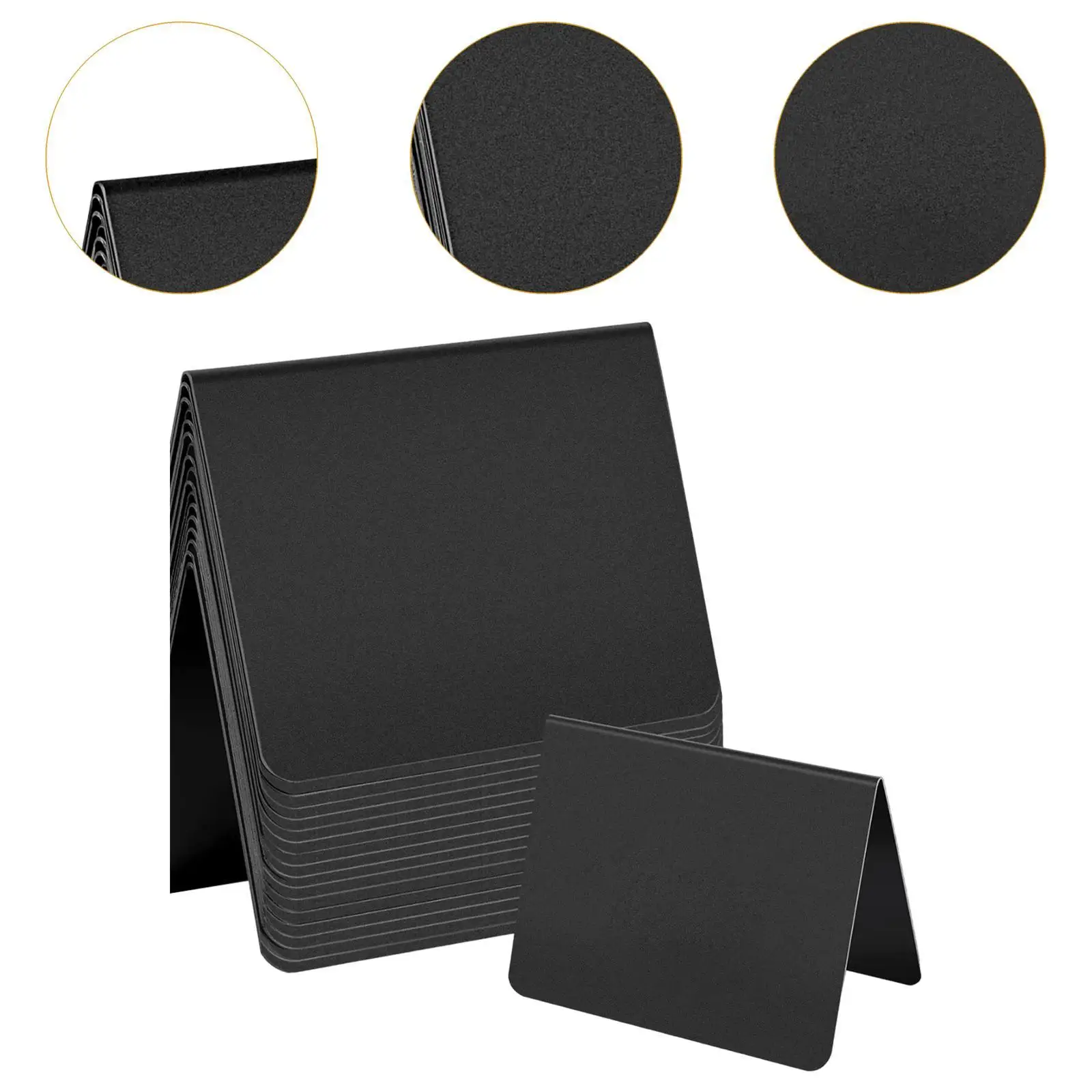 16x Mini Chalkboard Signs Table Sign Erasable Home Blackboard Small Chalk Board for Menu Christmas Table Numbers Foods Stand