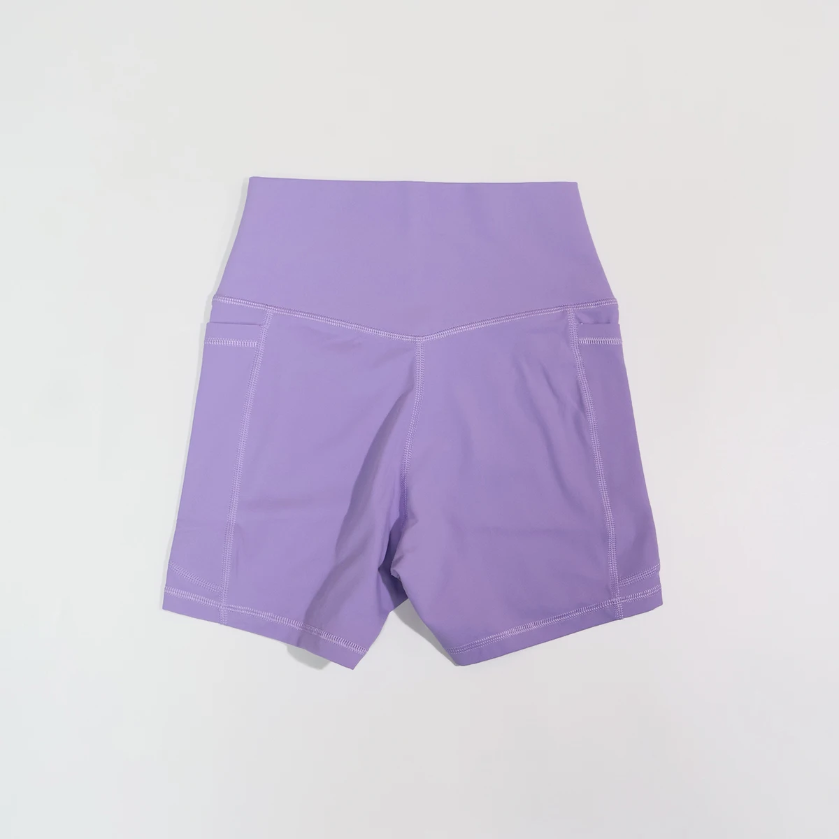 Damen-Sportshorts-Set mit hoher Taille, Taschen-Details, eng anliegende Laufhose, Damen-Fitness-Workout-Yoga-Leggings, Po-Lifting – Detail 18