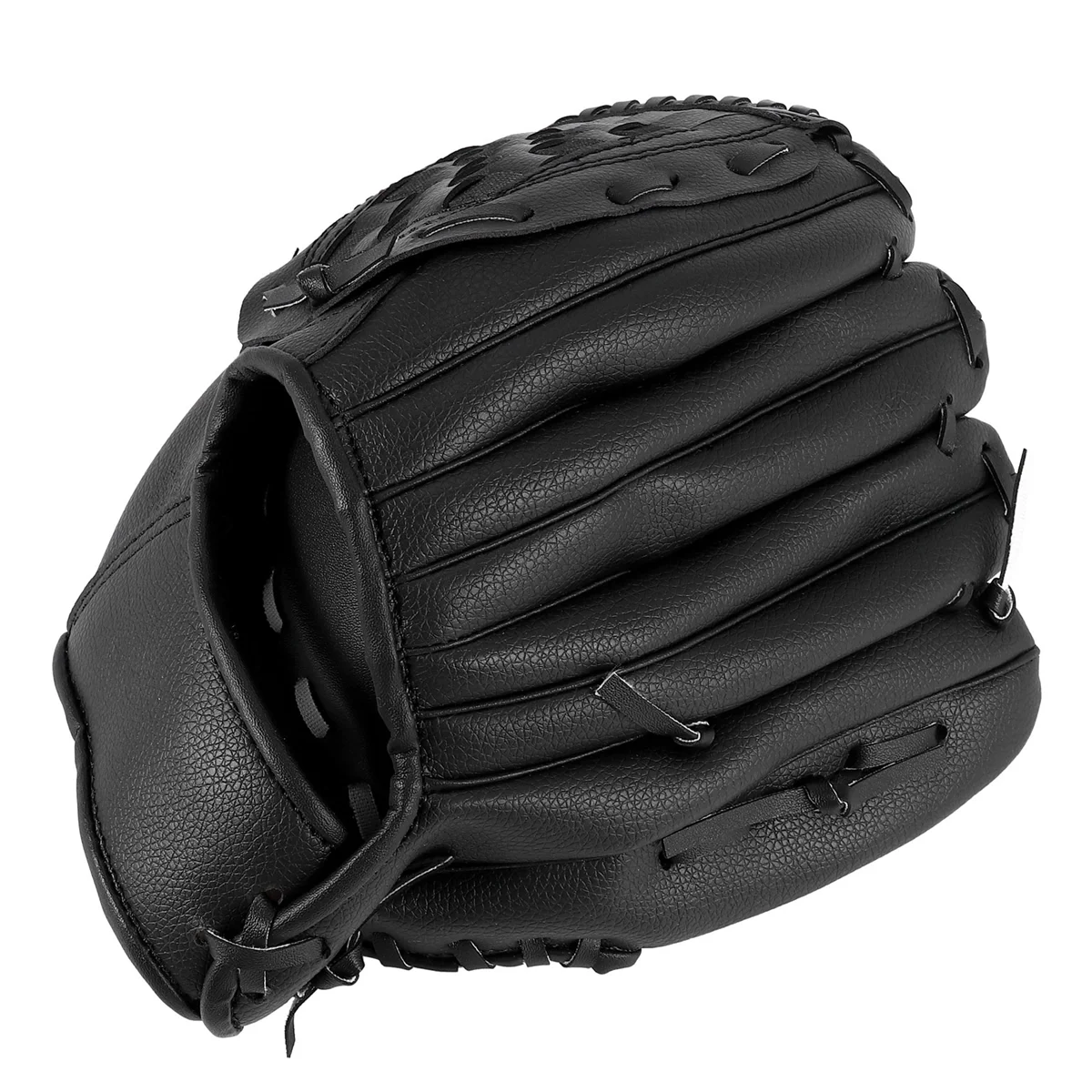 Outdoor Sports 2 Colors Baseball Glove Softball Practice Equipment Right Hand for Adult Man Woman Train,Black 10.5 Inch