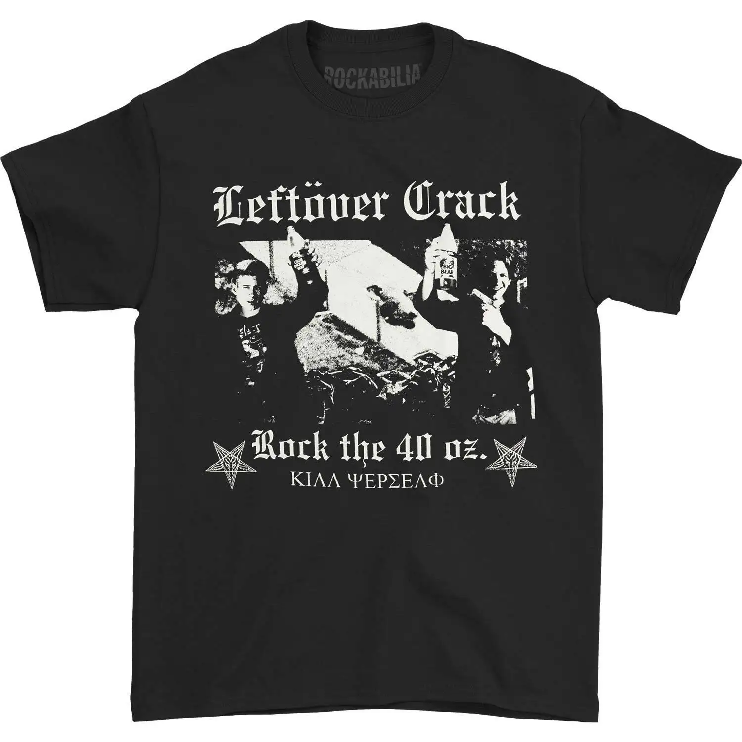 

Leftover Crack Men's Rock the 40 oz T-shirt XX-Large Black