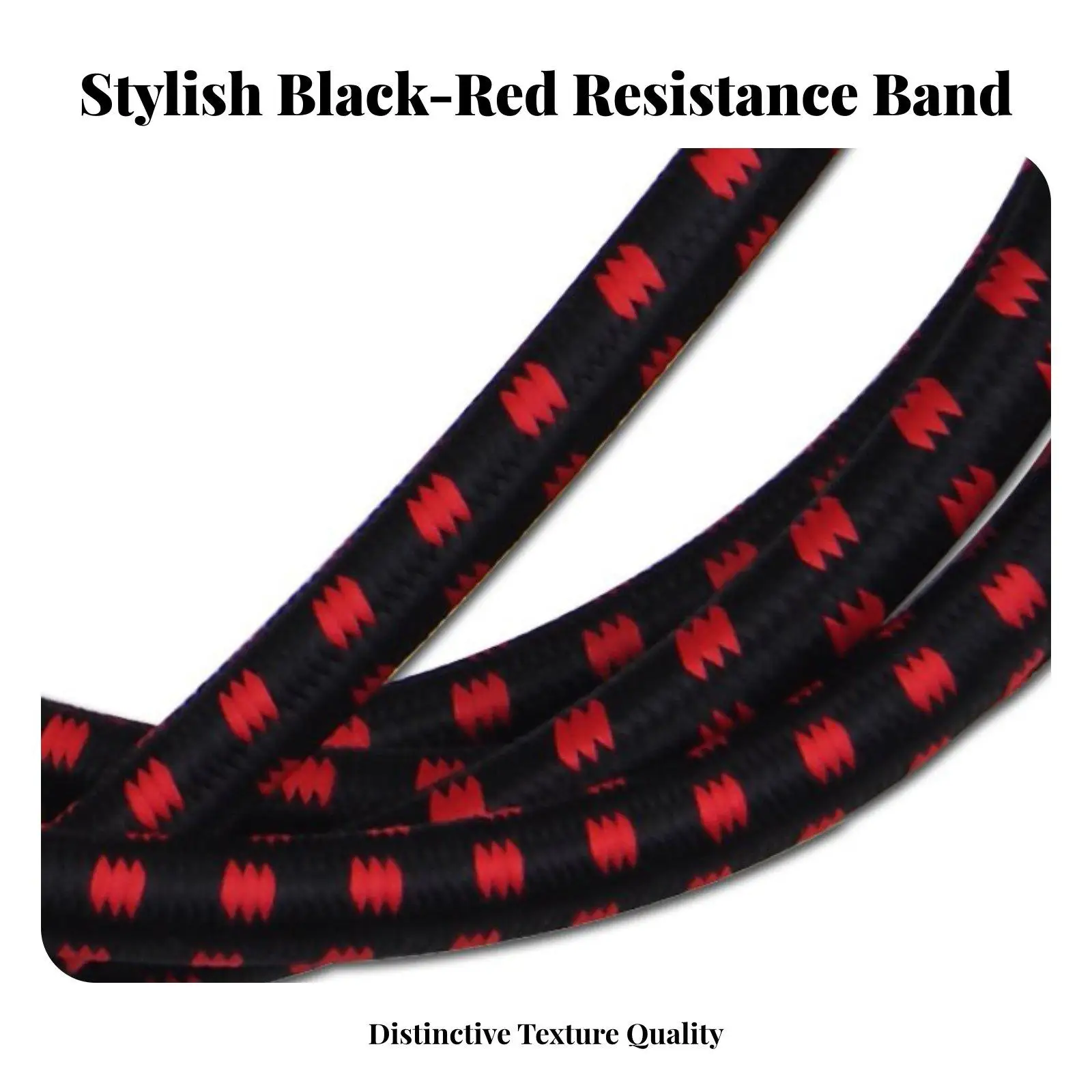 Durable Rubber Training Band with Comfortable Foam Grip for Crossfit Strength Training Elastic Bungee Cord for Home Office