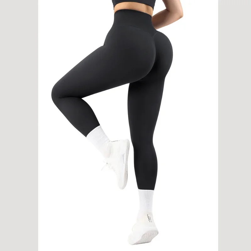 Mallas deportivas sin costuras para Mujer, Pantalones de Yoga para Fitness, mallas de entrenamiento para gimnasio