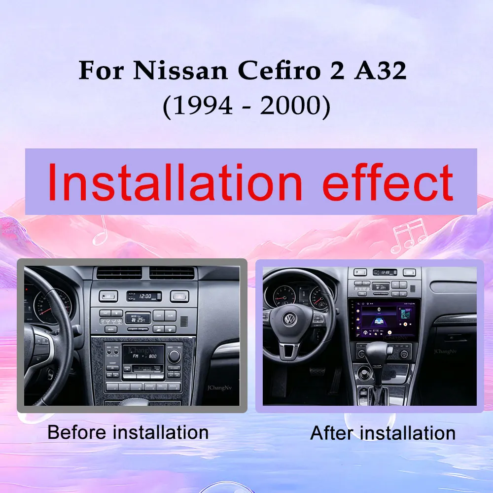 Wireless CarPlay Wired Android for Nissan Cefiro 2 A32 1994 - 2000 GPS Navi Car Radio Multimedia Player Split Screen DSP Stereo