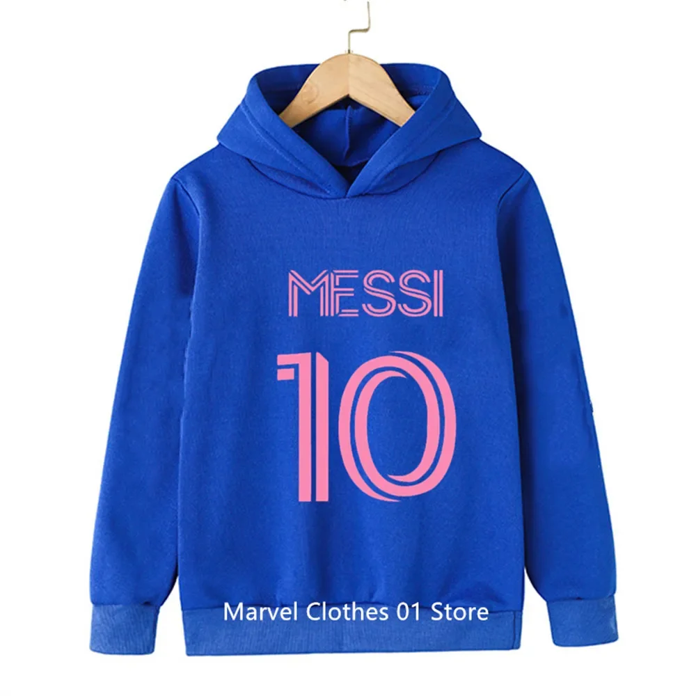 Football Superstar Girls Clothing Children Fashion Boys Messi Hoodie Kids Clothing Spring Autumn Sports Suit Tracksuit