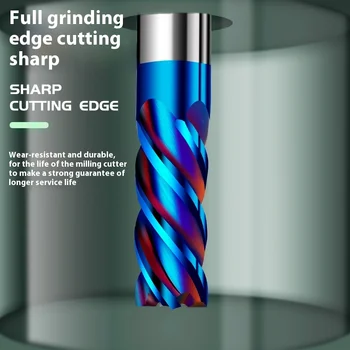 HRC65 4 フルート超硬エンドミルフライス工具合金コーティングタングステン鋼エンドミル CNC 工作機械切削工具エンドミル