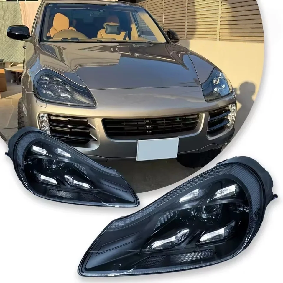 Car Head Lights for Porsche Cayenne 957 2007-2010 Headlight LED Matrix Front Lamp DRL Auto Accessories Plug Play