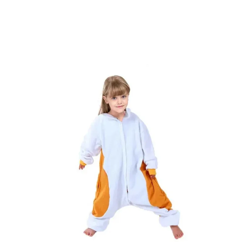 l2025l nuevos niños hámster dibujos animados Cosplay Onesies unicornio niños bebé Animal pijamas de Halloween niños niñas lindo H fy1;