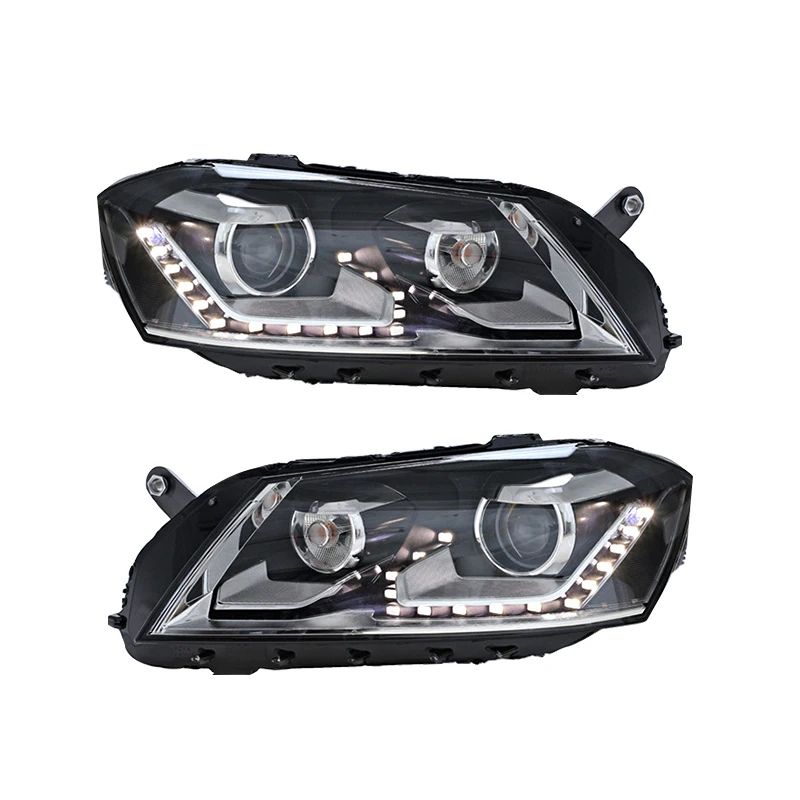 

Rolfes 2x For Volkswagen VW Passat B7 EU 2012-2016 Magotan Front Lamps LED Headlight Auto Accessories DRL Plug And Play