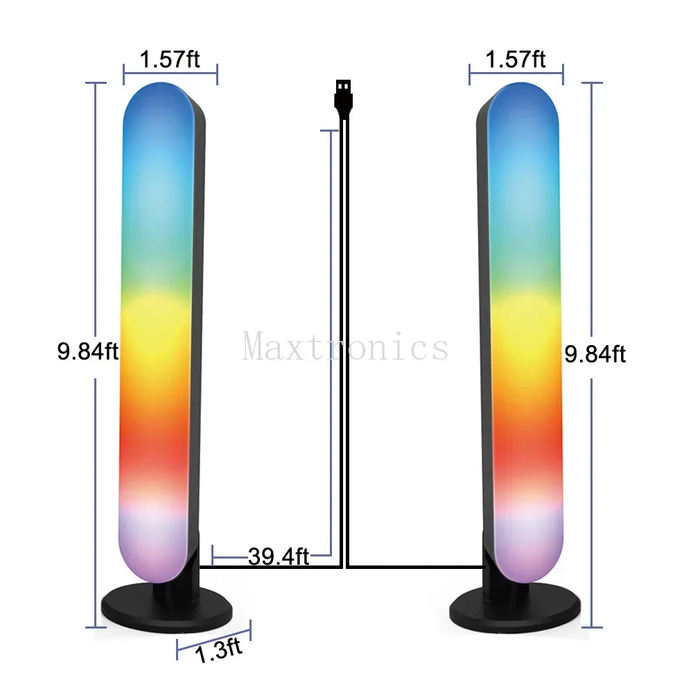 Bluetooth/TUYA RGB Pickup Licht mit Fernbedienung USB Musik Rhythmus Licht für Zimmer Bar Desktop Weihnachten Atmosphäre Lampe Dekor