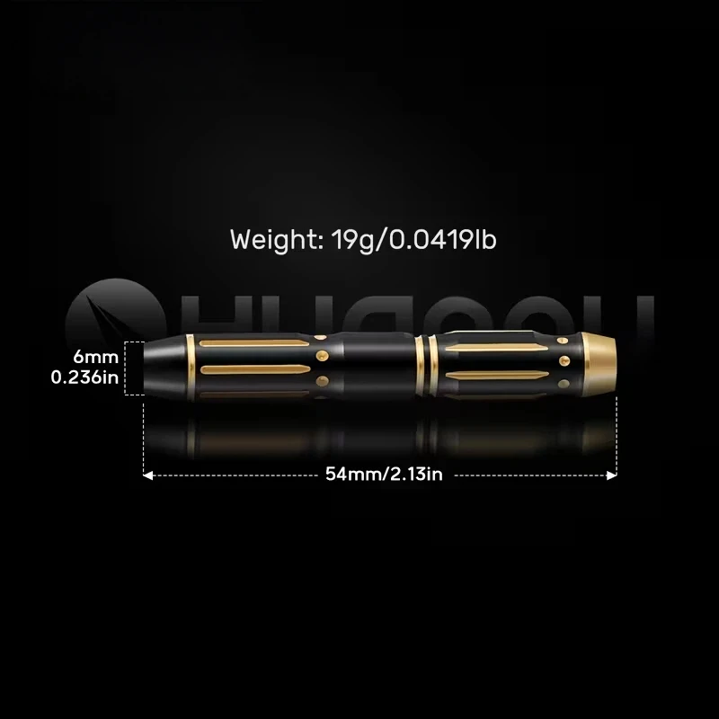 19g Copper Dart Body Replacement with Box, Elegant Black and Gold Dart Accessories, Suitable for Professional Dart Assembly