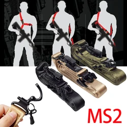 1 Pcs Double Point Adjustable Gun Sling Strap Multi-Mission Rifle Slings Mount Set Suitable MS2 Ruger AR15 M4 M16 HK416