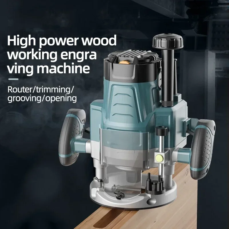 2000W Electric Trimmer Router Wood Milling Machine 220V Wood Routers Bakelite Machines Speed Adjustable  Keyhole Tenoning Tool