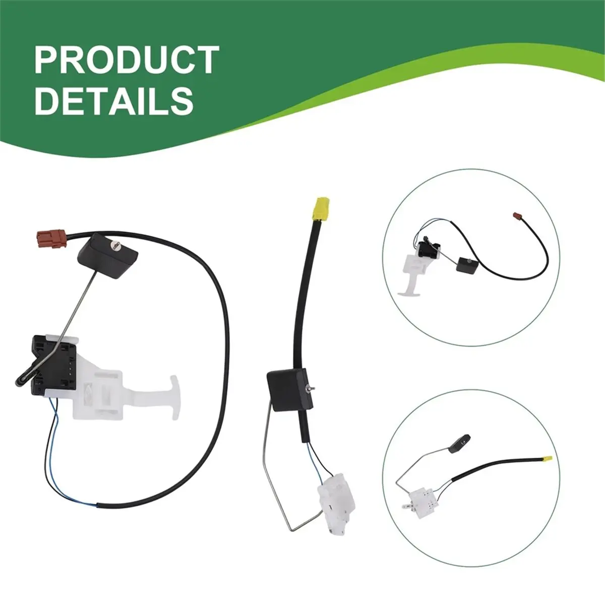 #00D Fuel Level Sensor,Front & Rear Fuel Tank Sending Unit for Land Rover LR3 2005-2009 (White)