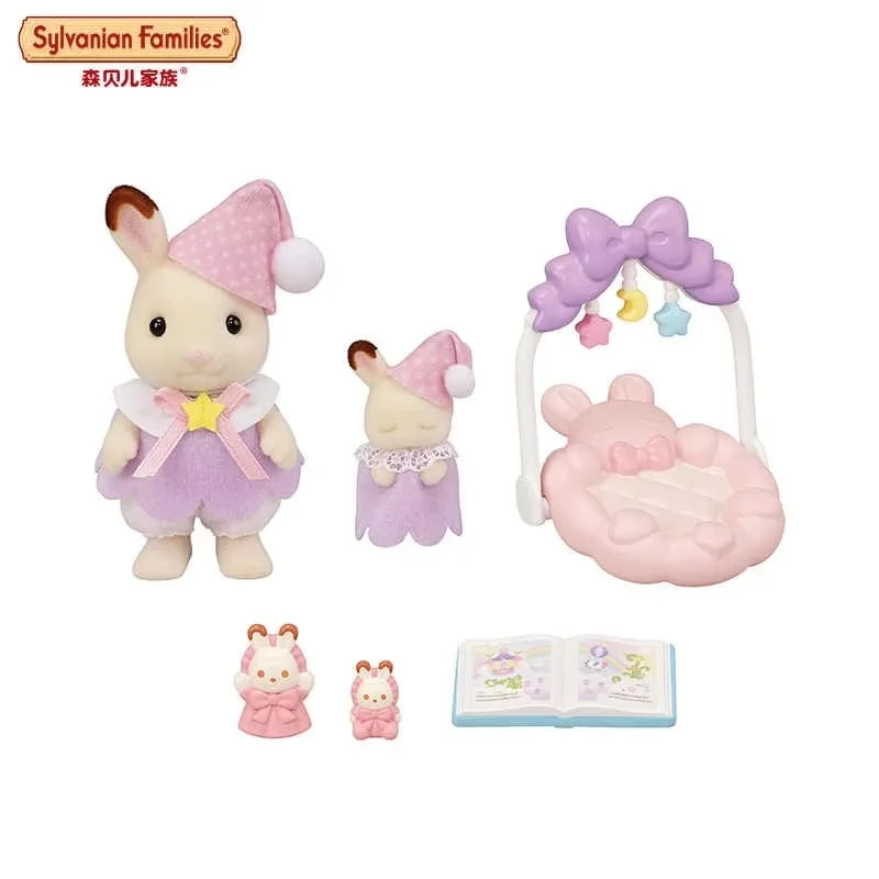 Nieuwe Sylvanian Families Chocolade Konijn Zoete Droom Set Begeleidende Scenario Speelgoed Versieren Collecte Voor Kinderen Verjaardagscadeautjes