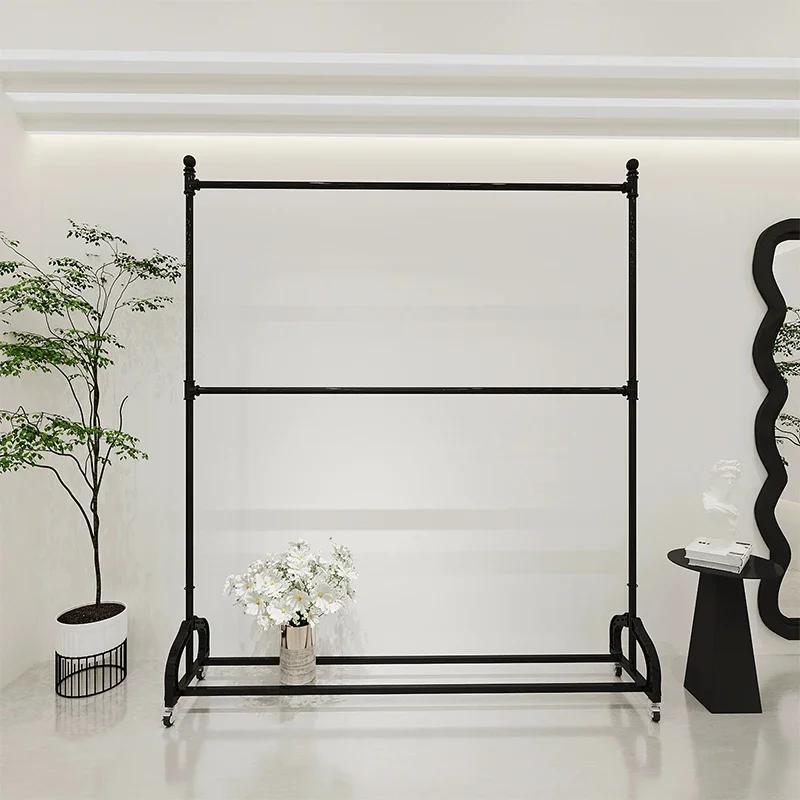 Black Balcony Coat Racks Minimalist Vintage Nordic Modern Coat Racks Bedroom Library Tendedero Ropa Plegable Home Furniture