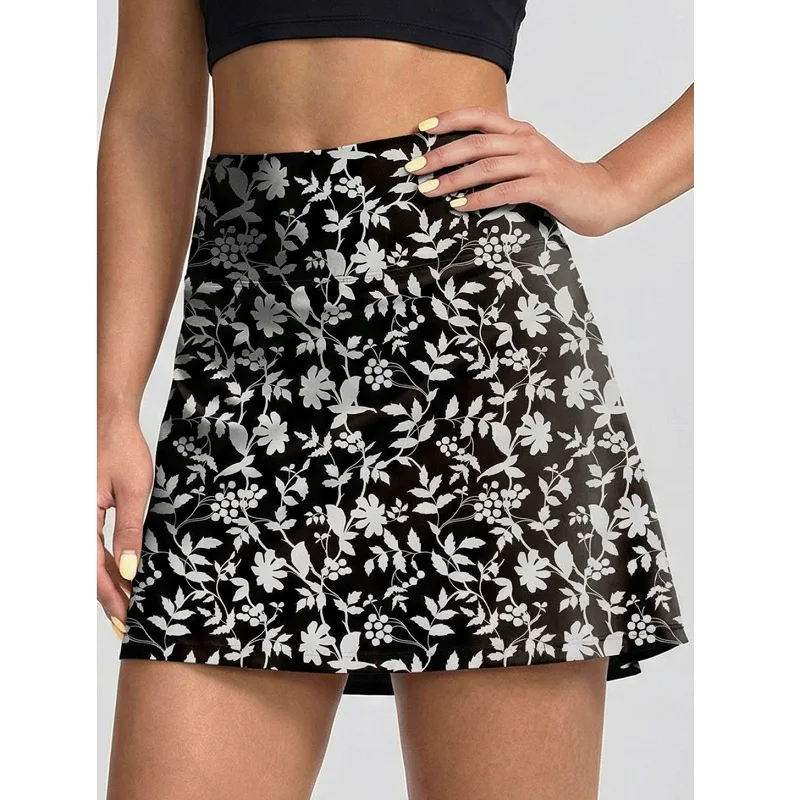 Women Summer Slim Yoga Shorts New Short Skirts Ultra Short Skirts Gym Exercise Running Fitness Tennis Anti-Light Sports Skirts