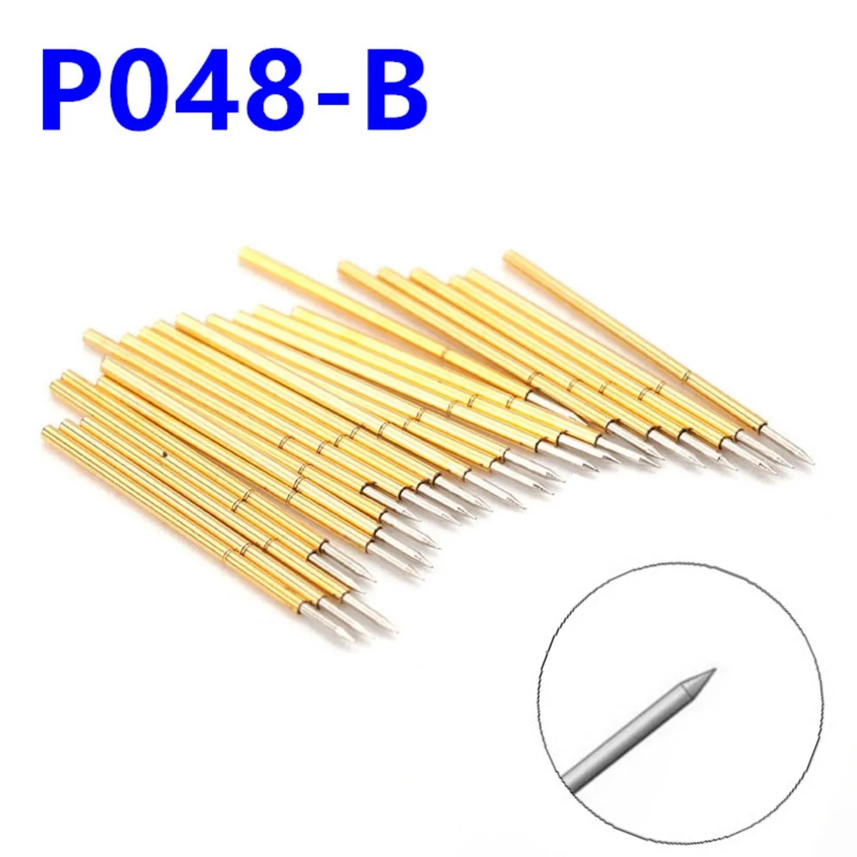 20/100PCS P048-B Spring Test Probe Pogo Pin Needle Sleeve Probe Sleeve Length 12mm Needle Spring Test Needle Probe P048-B1